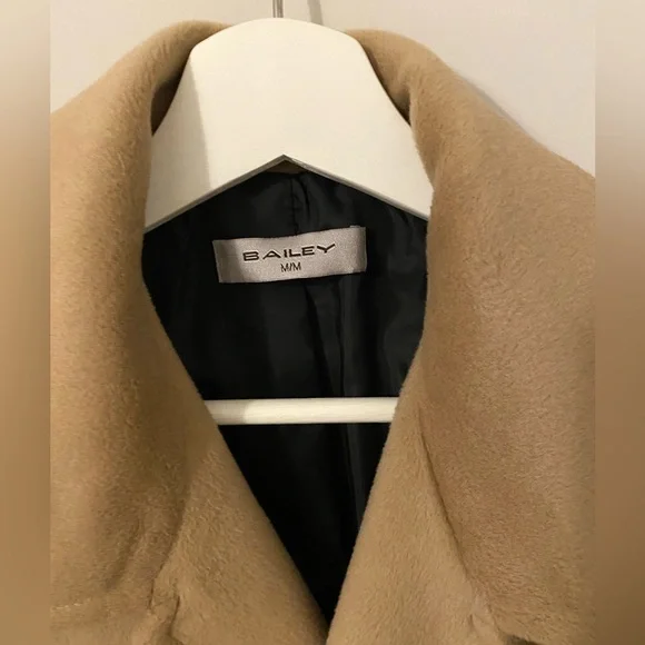 Women’s Soft Beige Long Coat - Picture 3 of 5